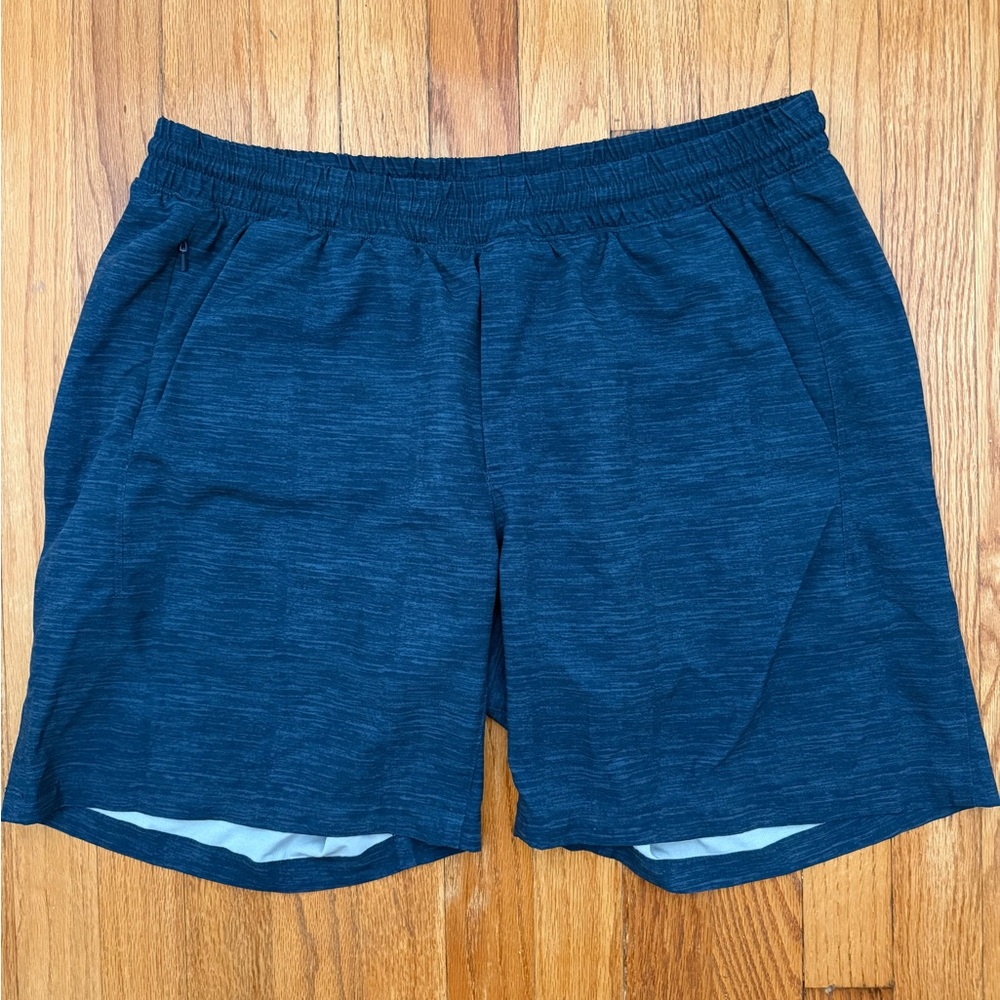 The Normal Brand Navy Athletic Shorts